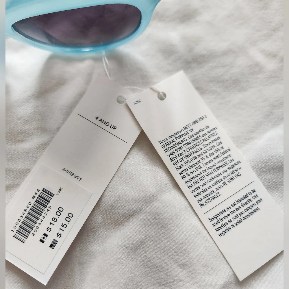 Janie and Jack Baby Blue Sunglasses- 4 Years and Up